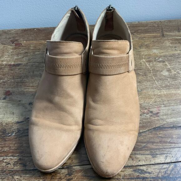 Eileen Fisher Brown Lisbon Cut out suede booties size 7.5 - Picture 2 of 6